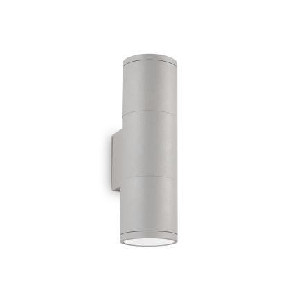 Ideal Lux - Venkovní nástěnné svítidlo GUN 1xGU10/35W/230V 21 cm IP44 šedá