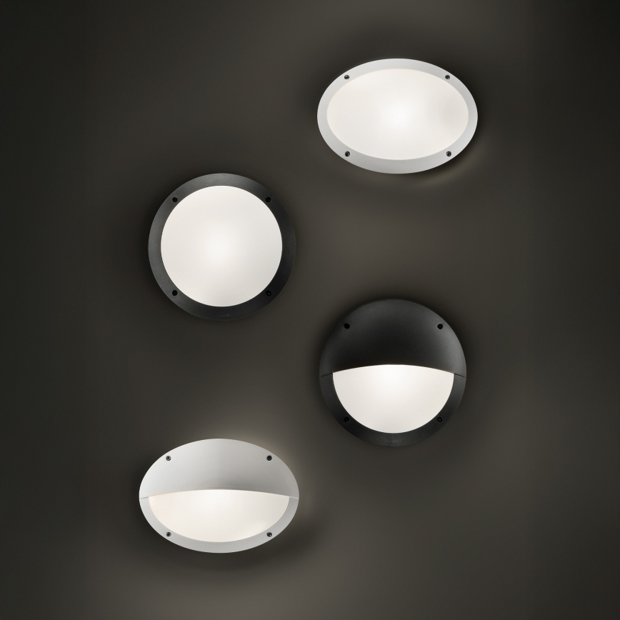 Ideal Lux - Venkovní nástěnné svítidlo LUCIA 1xE27/23W/230V IP66 černá