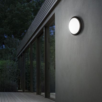 Ideal Lux - Venkovní nástěnné svítidlo POLAR 1xE27/23W/230V IP66 černá