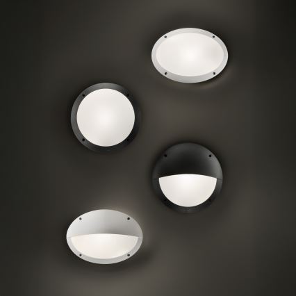 Ideal Lux - Venkovní nástěnné svítidlo POLAR 1xE27/23W/230V IP66 černá