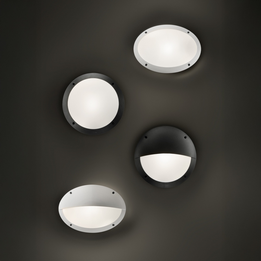 Ideal Lux - Venkovní nástěnné svítidlo POLAR 1xE27/23W/230V IP66 černá