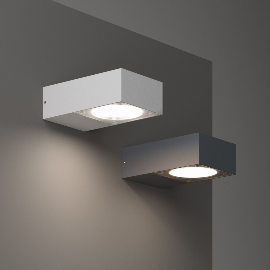Ideal Lux - Venkovní nástěnné svítidlo SIRIO 1xGX53/9W/230V IP65 antracit