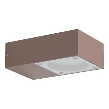 Ideal Lux - Venkovní nástěnné svítidlo SIRIO 1xGX53/9W/230V IP65 hnědá