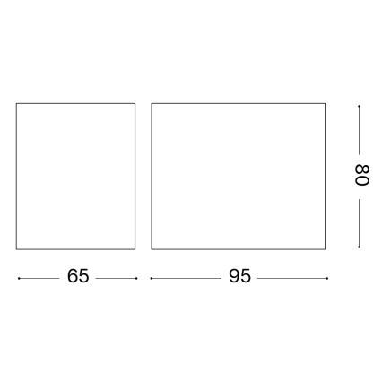 Ideal Lux - Venkovní nástěnné svítidlo UP 1xG9/15W/230V IP44 hnědá