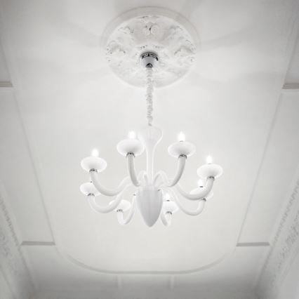 Ideal Lux - Závěsný lustr 8xE14/40W/230V velký