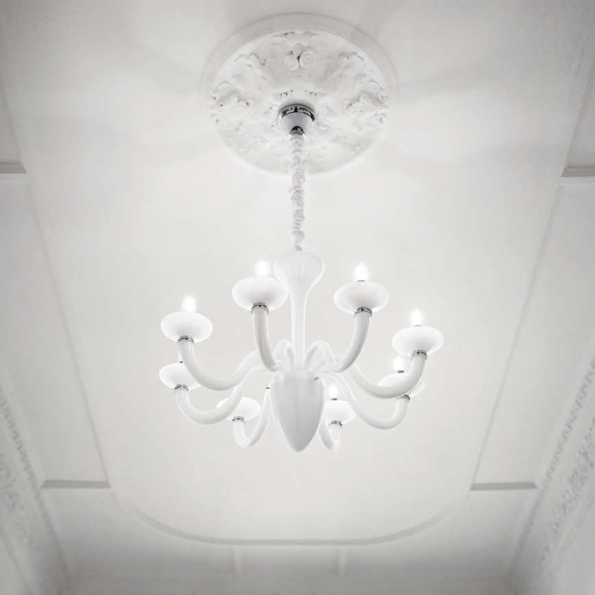 Ideal Lux - Závěsný lustr 8xE14/40W/230V velký