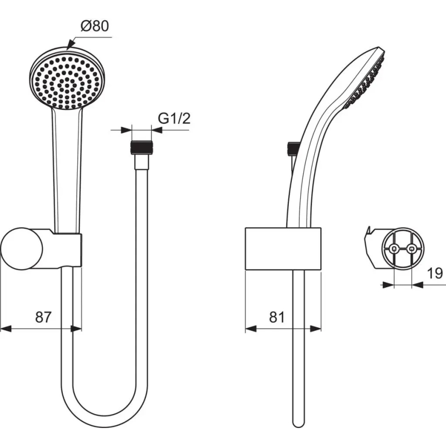Ideal Standard B9506AA - Sprchová sada IDEALRAIN lesklý chrom