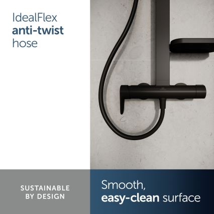 Ideal Standard BD584XG - Sprchová sada s baterií CERAFLOW ALU+ matná černá