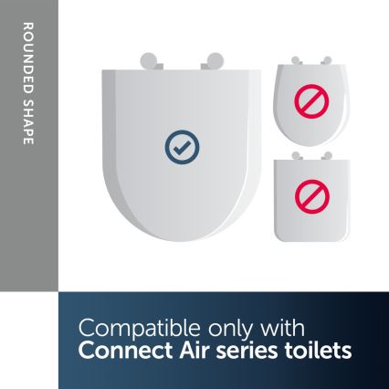 Ideal Standard E036601 - Záchodové prkénko SoftClose CONNECT AIR bílá