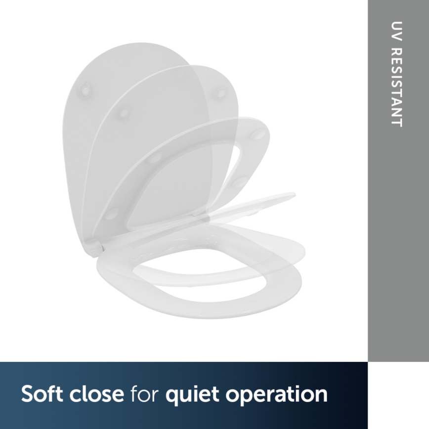 Ideal Standard E772401 - Záchodové prkénko SoftClose CONNECT bílá