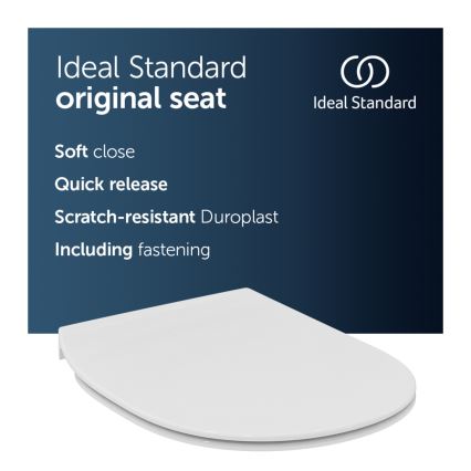 Ideal Standard E772401 - Záchodové prkénko SoftClose CONNECT bílá