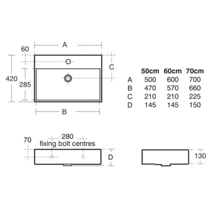 Ideal Standard K077701 - Závěsné umyvadlo STRADA 50x42 cm keramika/bílá