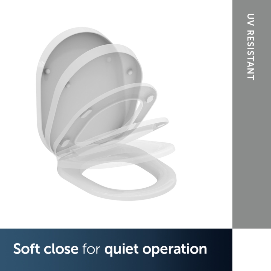 Ideal Standard K706101 - Záchodové prkénko SoftClose TONIC bílá