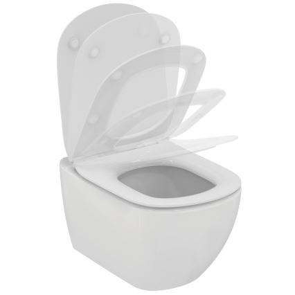 Ideal Standard T354601 - Závěsné WC s prkénkem SoftClose TESI keramika/bílá