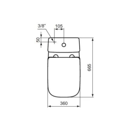 Ideal Standard T453001 - Záchodové prkénko I.LIFE A bílá