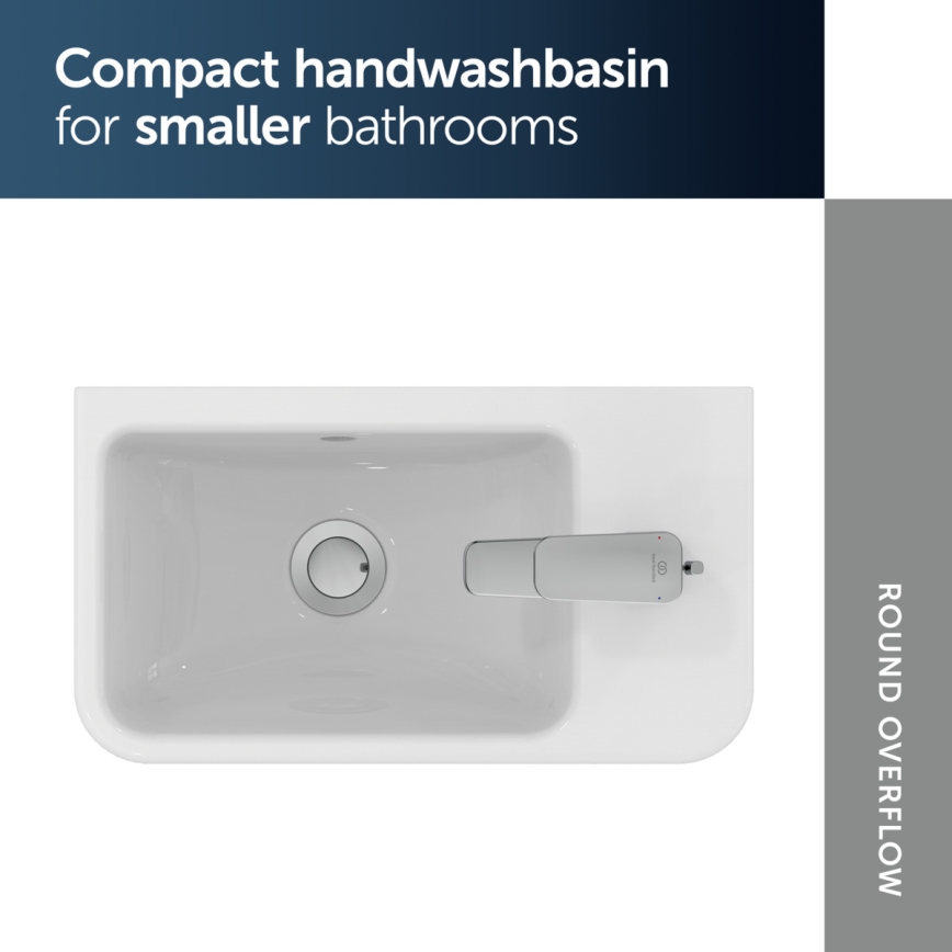 Ideal Standard T458601 -  Závěsné umyvadlo I.LIFE S 45x25 cm keramika/bílá