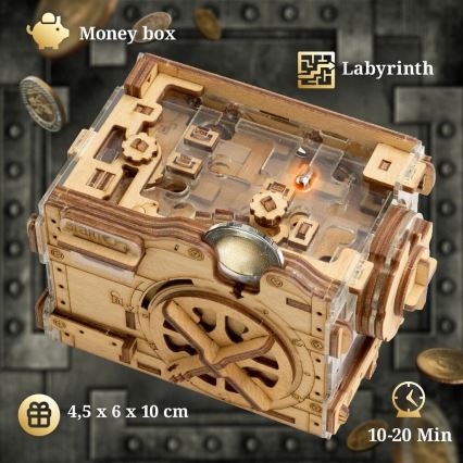 iDventure - Dřevěný hlavolam A-maze-ing trezor