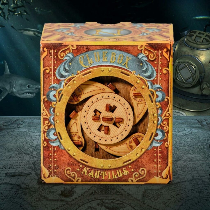 iDventure - Dřevěný hlavolam Úniková místnost Nautilus kapitána Nema