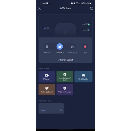 Inteligentní bezdrátový zabezpečovací systém 4G LTE/WiFi/Ethernet/GSM