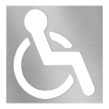 Ikona Invalidé 12x12 cm nerez/stříbrná