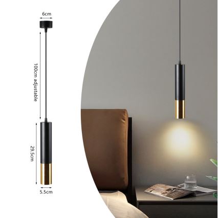 Lustr na lanku PUNTO 1xGU10/9W/230V