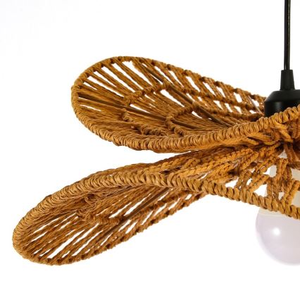 Lustr na lanku MARIPOSA 1xE27/40W/230V pr. 80 cm juta