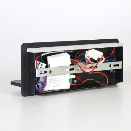 Immax 08287L - LED Nástěnné bodové svítidlo s poličkou, USB portem a bezdrátovým nabíjením Be PREPARE LED/3W/230V + LED/3W černá