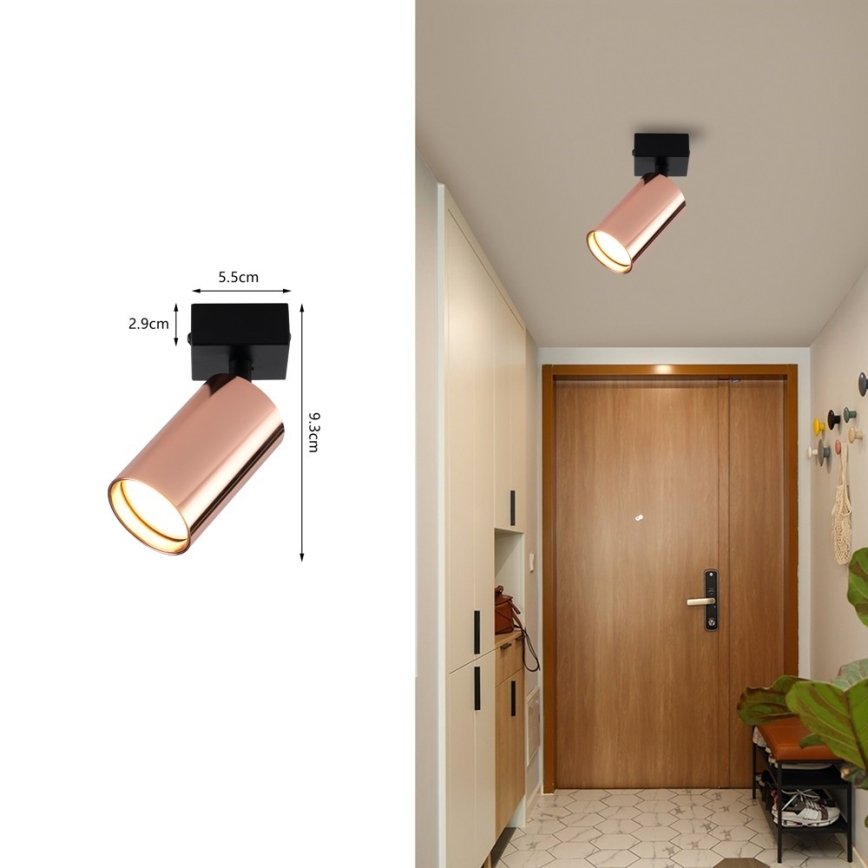 Bodové svítidlo PUNTO 1xGU10/9W/230V rose gold