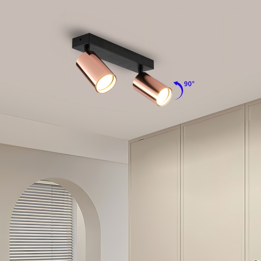 Bodové svítidlo PUNTO 2xGU10/9W/230V rose gold