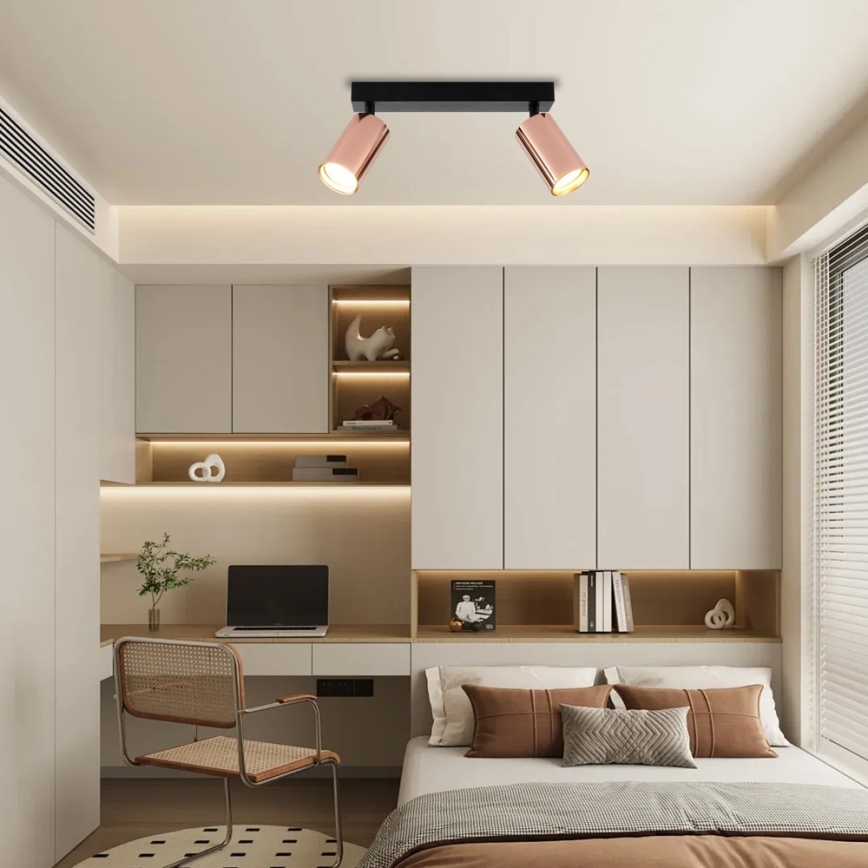 Bodové svítidlo PUNTO 2xGU10/9W/230V rose gold