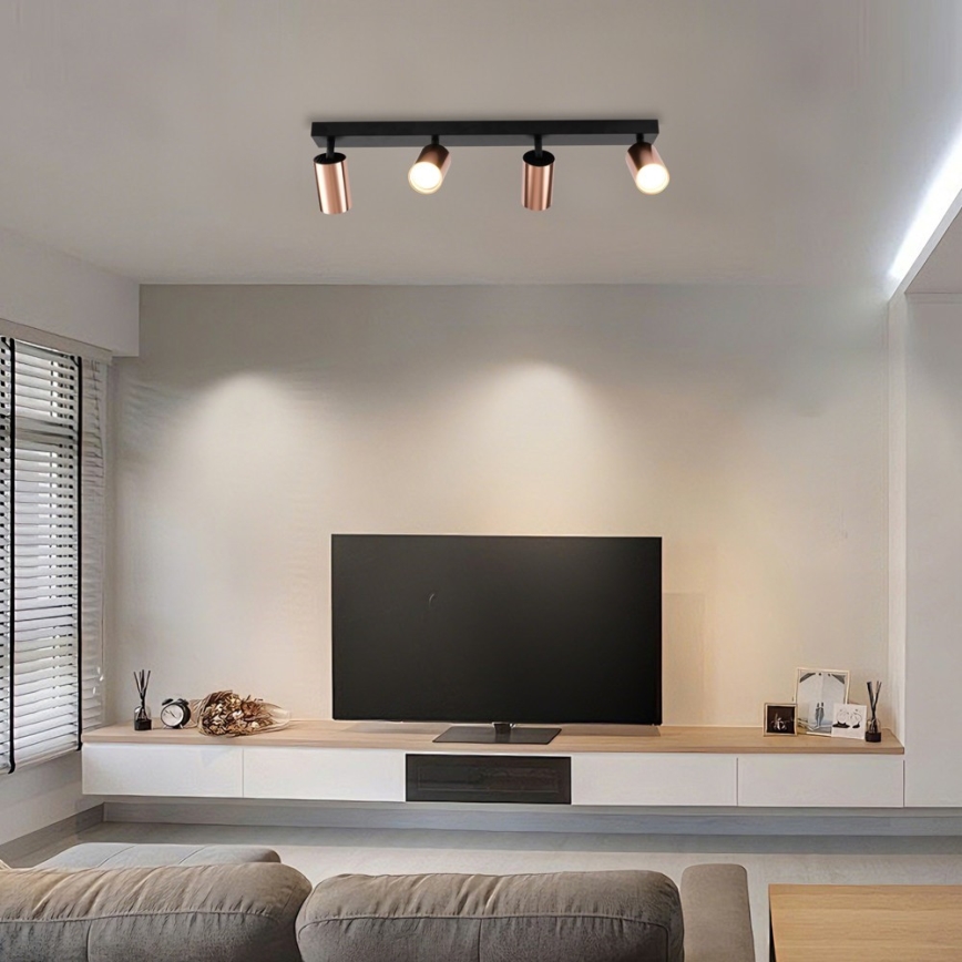 Bodové svítidlo PUNTO 4xGU10/9W/230V rose gold