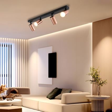 Bodové svítidlo PUNTO 4xGU10/9W/230V rose gold