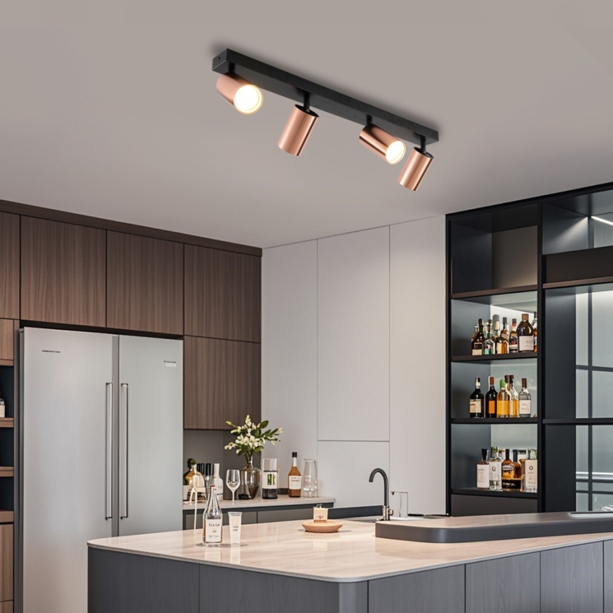 Bodové svítidlo PUNTO 4xGU10/9W/230V rose gold