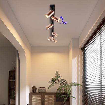 Bodové svítidlo PUNTO 6xGU10/9W/230V rose gold