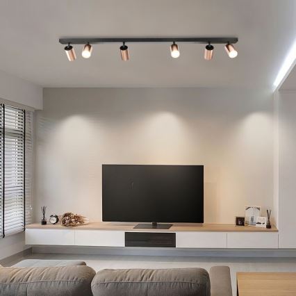 Bodové svítidlo PUNTO 6xGU10/9W/230V rose gold
