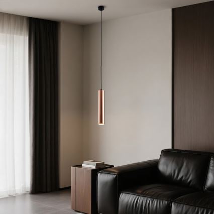 Lustr na lanku PUNTO 1xGU10/9W/230V rose gold