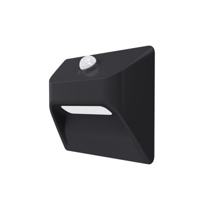 Immax 08307L - LED Nabíjecí schodišťové svítidlo se senzorem STEP LIGHT LED/0,3W/3,7V 2200 mAh IP53 černá