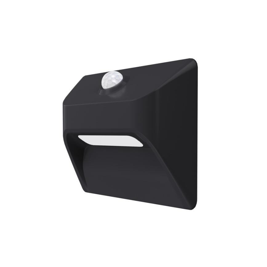 Immax 08307L - LED Nabíjecí schodišťové svítidlo se senzorem STEP LIGHT LED/0,3W/3,7V 2200 mAh IP53 černá