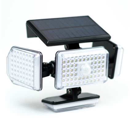 LED Solární nástěnné svítidlo se senzorem LED/5W/5,5V IP65 2400 mAh