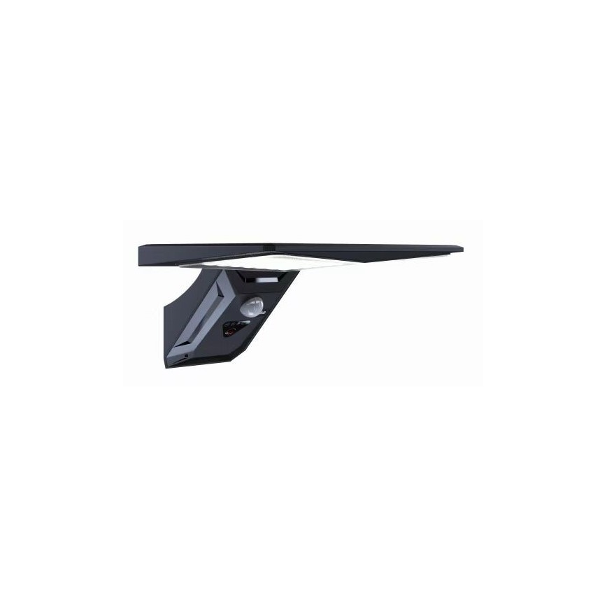 LED Solární nástěnné svítidlo se senzorem LED/2,6W/5,5V IP65 1800 mAh černá