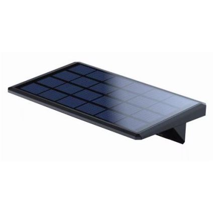 LED Solární nástěnné svítidlo se senzorem LED/2,6W/5,5V IP65 1800 mAh černá