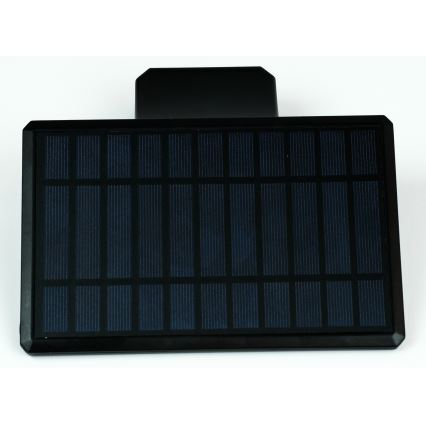 LED Solární nástěnné svítidlo se senzorem LED/2,6W/5,5V IP65 1800 mAh černá