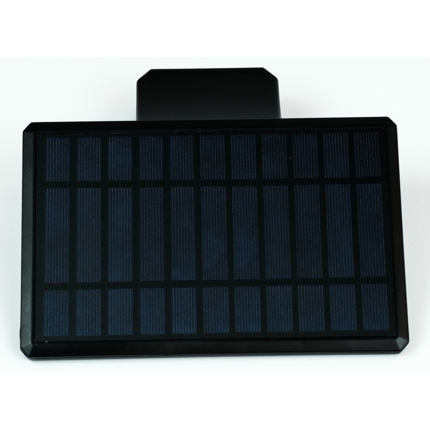 LED Solární nástěnné svítidlo se senzorem LED/2,6W/5,5V IP65 1800 mAh černá