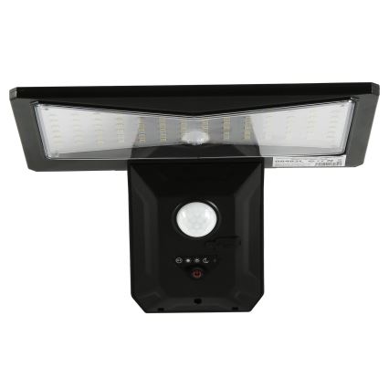LED Solární nástěnné svítidlo se senzorem LED/2,6W/5,5V IP65 1800 mAh černá
