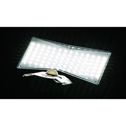 LED Solární nástěnné svítidlo se senzorem LED/2,6W/5,5V IP65 1800 mAh černá