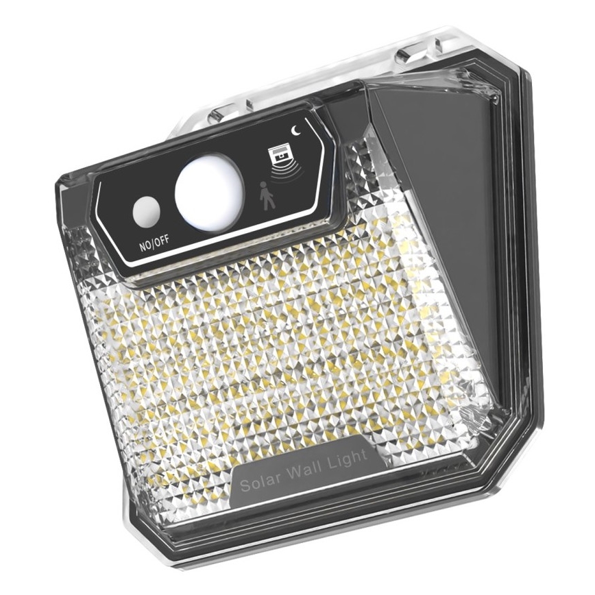 LED Solární nástěnné svítidlo se senzorem LED/3W/5,5V IP65 1200 mAh