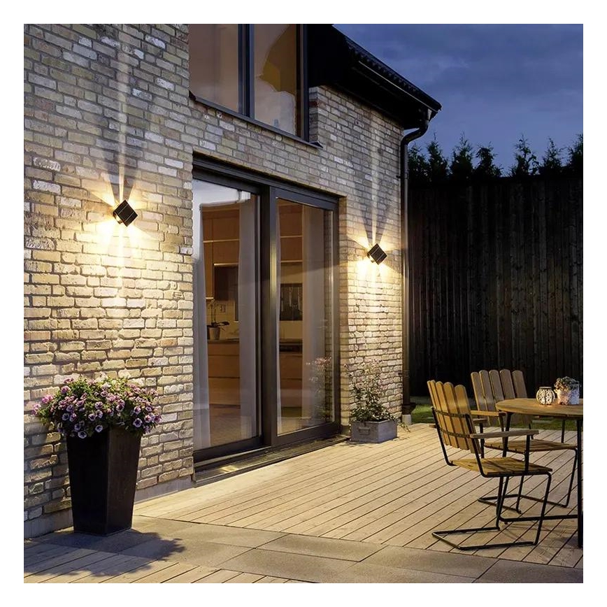 LED Solární nástěnné svítidlo se senzorem LED/2W/5V IP54