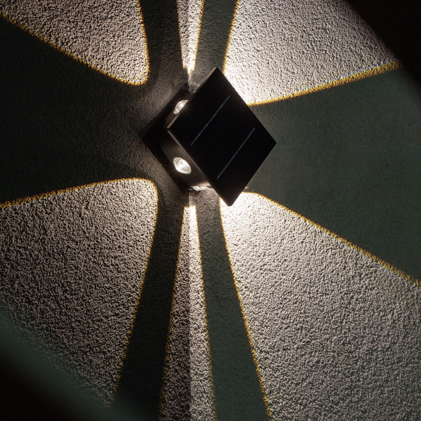 LED Solární nástěnné svítidlo se senzorem LED/2W/5V IP54
