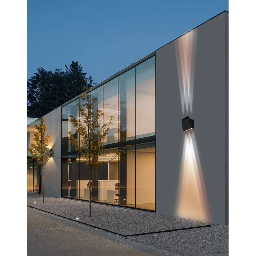 LED Solární nástěnné svítidlo se senzorem LED/2W/5V IP54 1300 mAh