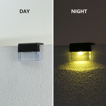 SADA 6x LED RGB Solární nástěnné svítidlo LED/1W/1,2V 3500K IP65